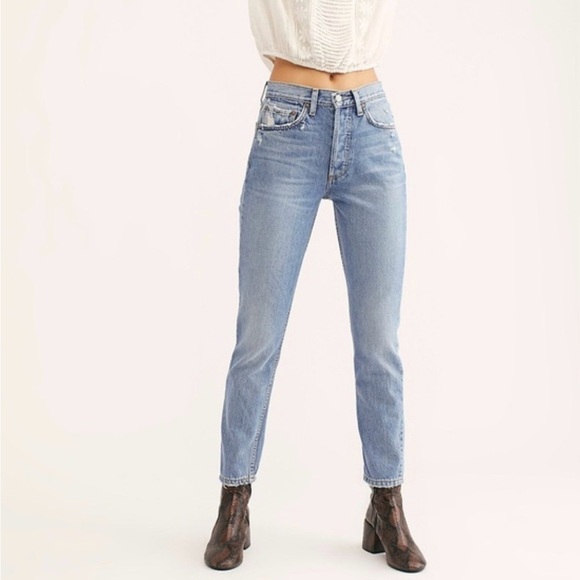 BOYISH Denim The Billy Jean Starman Wash High Rise Skinny Size 26 - Picture 1 of 13